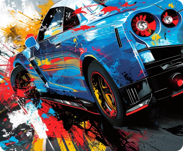 On imprime directement sur votre mur, chez vous